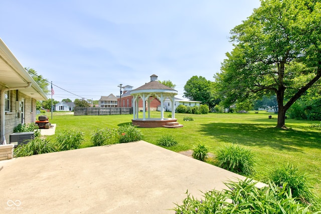 132 S First St, Jamestown, IN 46147 - view of yard featuring a gazebo and a patio area