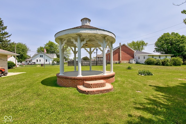 132 S First St, Jamestown, IN 46147 - view of green lawn featuring a gazebo