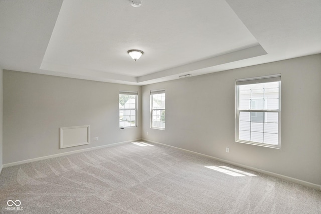 6830 Park Grove Blvd, Whitestown, IN 46075 - carpeted empty room featuring a tray ceiling and baseboards