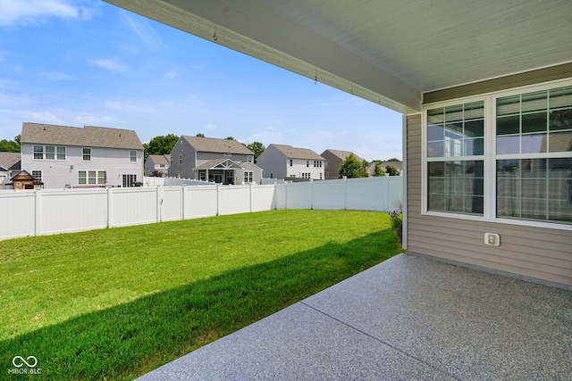 6830 Park Grove Blvd, Whitestown, IN 46075 - view of yard with a residential view and a patio