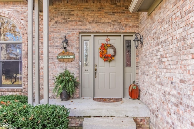 3819 S Village Dr, New Palestine, IN 46163 - entrance to property featuring brick siding