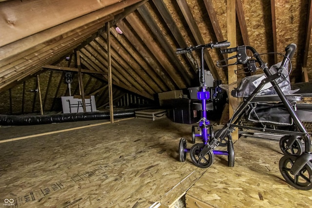 3819 S Village Dr, New Palestine, IN 46163 - view of unfinished attic