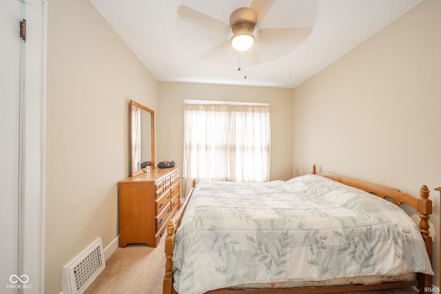 2007 Lincoln Ave, New Castle, IN 47362 - bedroom featuring light carpet, baseboards, and ceiling fan