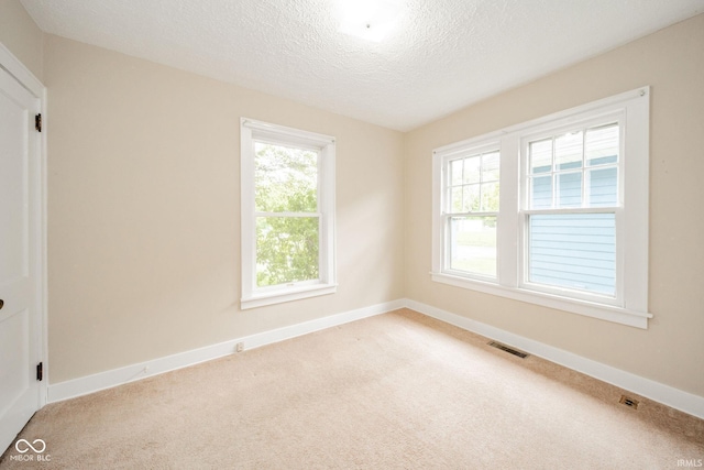 2007 Lincoln Ave, New Castle, IN 47362 - spare room featuring carpet floors, healthy amount of natural light, baseboards, and a textured ceiling