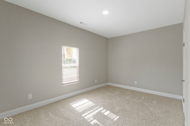 2111 S A St, Elwood, IN 46036 - carpeted spare room featuring baseboards and recessed lighting