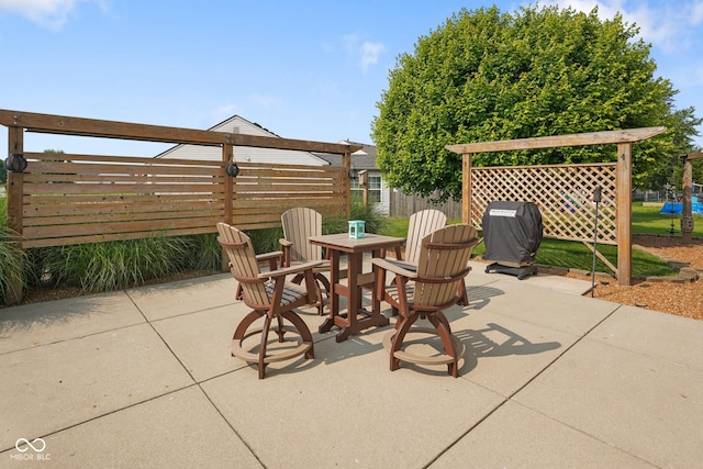 101 Meadowview Dr, Mooresville, IN 46158 - view of patio featuring outdoor dining space and area for grilling