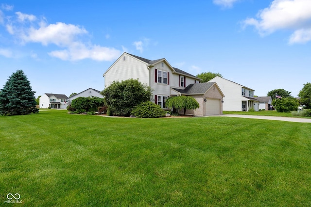 101 Meadowview Dr, Mooresville, IN 46158 - traditional home featuring driveway, an attached garage, and a front yard