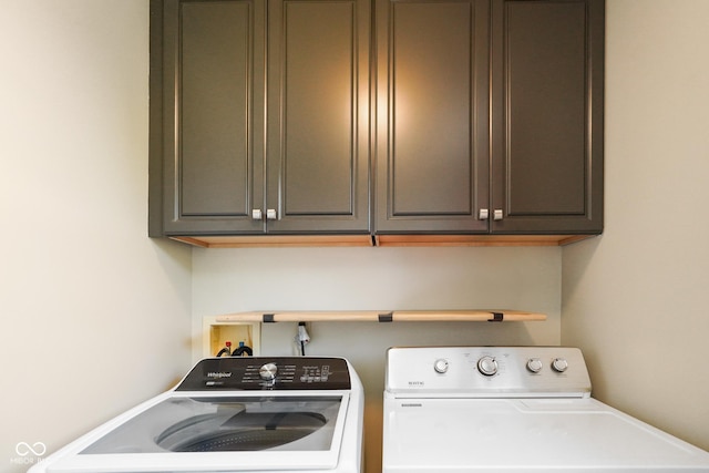 101 Meadowview Dr, Mooresville, IN 46158 - washroom with washer and clothes dryer and cabinet space