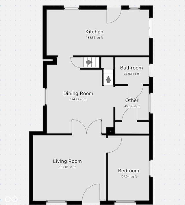 621 N Livingston Ave, Indianapolis, IN 46222 - property floor plan