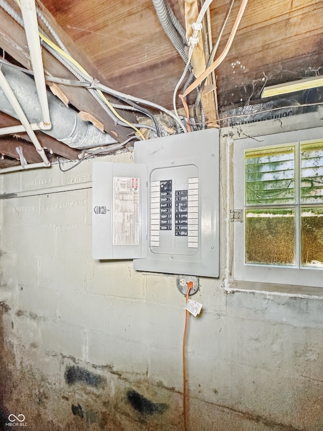 621 N Livingston Ave, Indianapolis, IN 46222 - utility room featuring electric panel