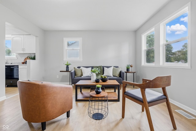 450 N Fenton Ave, Indianapolis, IN 46219 - living area with light wood-style floors