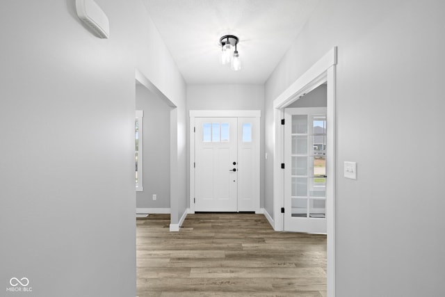 4545 Caroline Grace Ln, Terre Haute, IN 47802 - entrance foyer featuring wood finished floors and baseboards