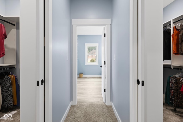 4545 Caroline Grace Ln, Terre Haute, IN 47802 - hallway with baseboards and carpet