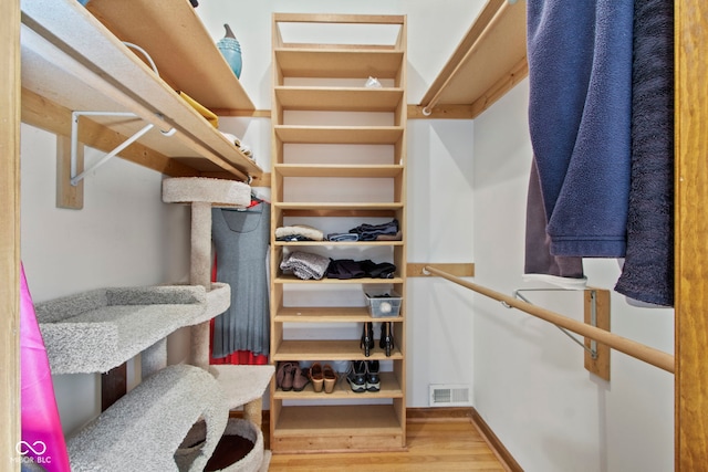 7426 Shadow Wood Dr, Indianapolis, IN 46254 - spacious closet featuring wood finished floors