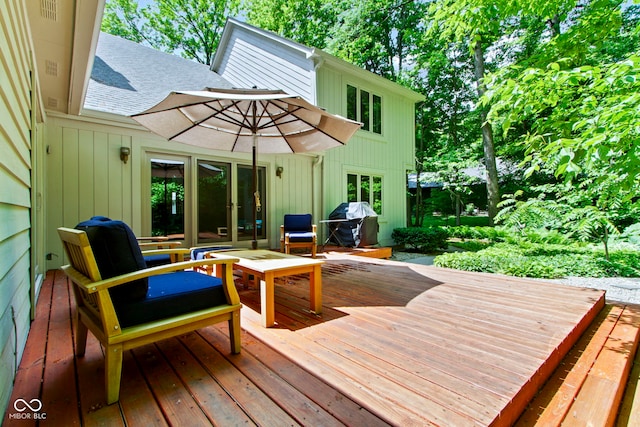 7426 Shadow Wood Dr, Indianapolis, IN 46254 - deck with a grill