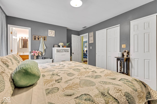12121 E 21st St, Indianapolis, IN 46229 - bedroom with a closet and ensuite bathroom