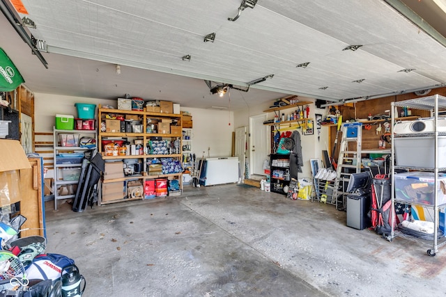 12121 E 21st St, Indianapolis, IN 46229 - garage with a workshop area