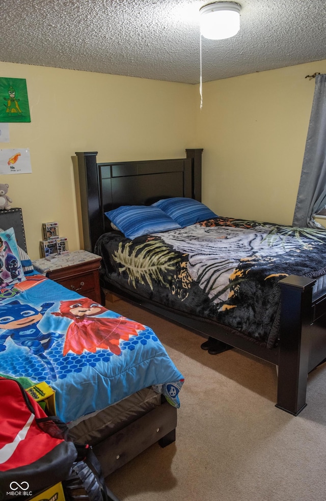 7402 Broadview Dr, Indianapolis, IN 46227 - carpeted bedroom featuring a textured ceiling