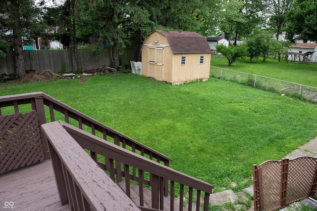 7402 Broadview Dr, Indianapolis, IN 46227 - view of yard featuring a deck