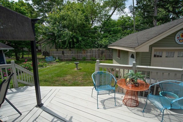5133 E Michigan St, Indianapolis, IN 46219 - view of wooden deck