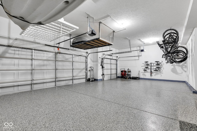 13766 Heatherfield Dr, Fishers, IN 46038 - garage with baseboards and a garage door opener