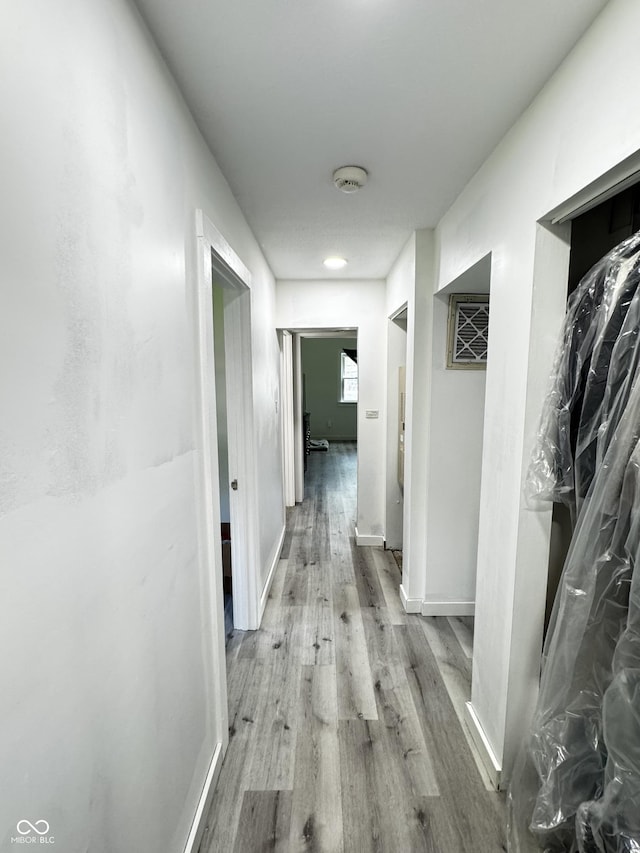 1206 Mcdougal St, Indianapolis, IN 46203 - hall with wood finished floors and baseboards