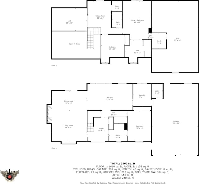 7630 Blain Way, Indianapolis, IN 46254 - floor plan / room layout