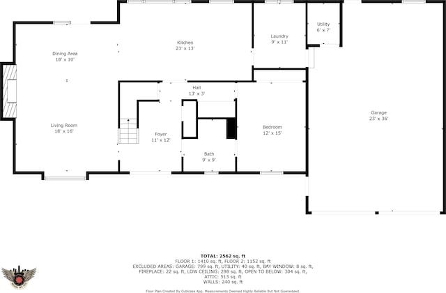 7630 Blain Way, Indianapolis, IN 46254 - floor plan / room layout