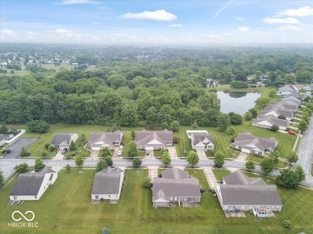 1905 Persimmon Grove Dr, Indianapolis, IN 46234 - aerial overview of property's location with nearby suburban area and a nearby body of water