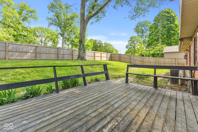 308 Hickory Hill Dr, Terre Haute, IN 47802 - deck featuring cooling unit