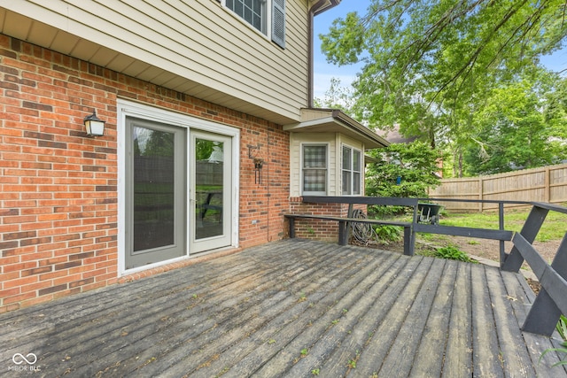 308 Hickory Hill Dr, Terre Haute, IN 47802 - view of wooden terrace