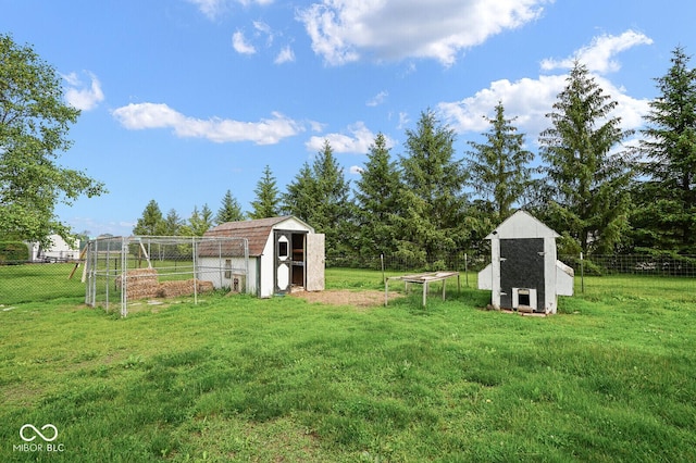 11198 N 650 W, Fountaintown, IN 46130 - view of yard with exterior structure