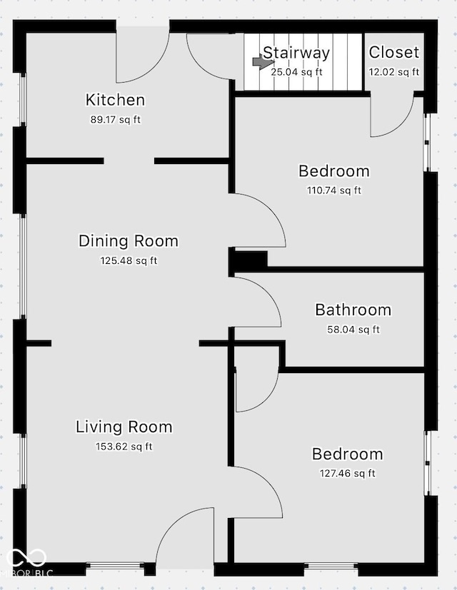 3526 E Vermont St, Indianapolis, IN 46201 - floor plan / room layout