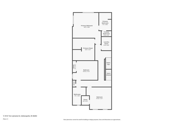 1818 N Pennsylvania St, Indianapolis, IN 46202 - home floor plan