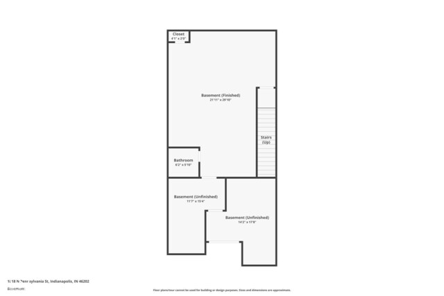 1818 N Pennsylvania St, Indianapolis, IN 46202 - room layout