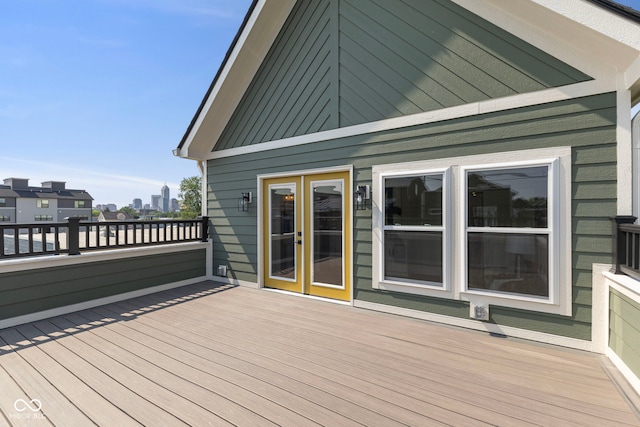 1405 Deloss St, Indianapolis, IN 46201 - view of wooden deck
