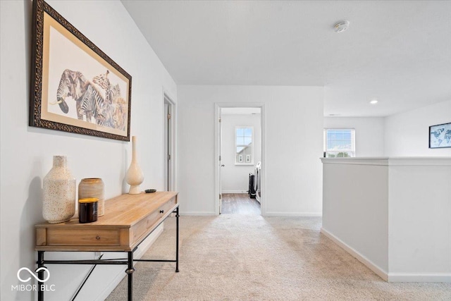 6507 W Whispering Way, Greenfield, IN 46140 - corridor with carpet floors and baseboards