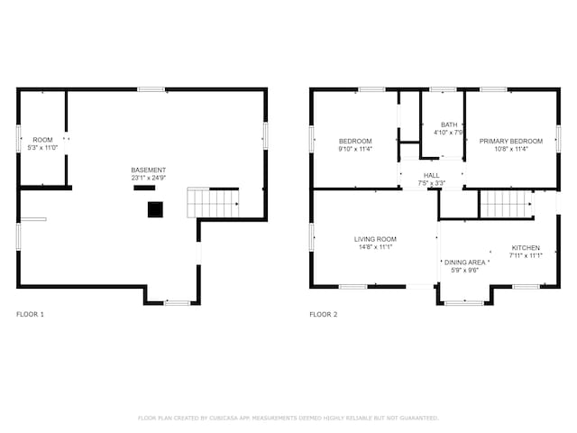 2164 E Raymond St, Indianapolis, IN 46203 - floor plan / room layout