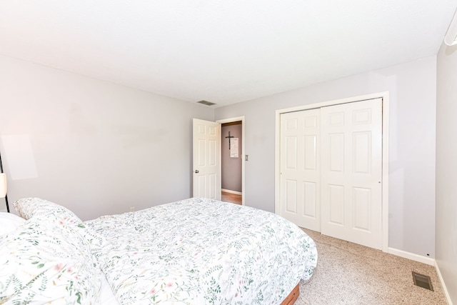 6580 Kings Ct, Avon, IN 46123 - bedroom with light carpet and a closet