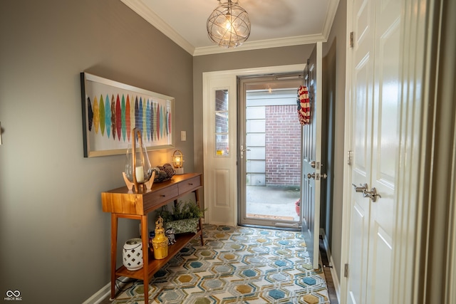 131 Olde Mill Bay, Indianapolis, IN 46260 - entrance foyer with ornamental molding