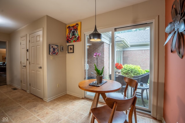 131 Olde Mill Bay, Indianapolis, IN 46260 - dining area featuring healthy amount of natural light and baseboards
