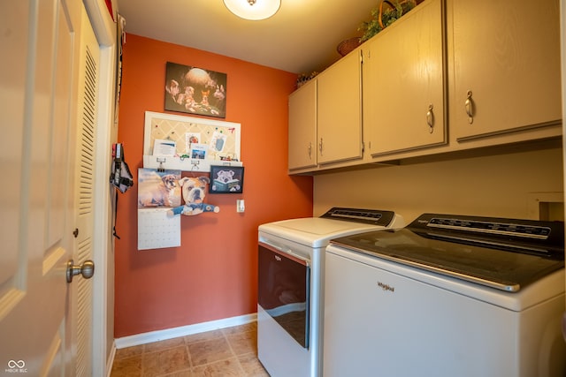 131 Olde Mill Bay, Indianapolis, IN 46260 - washroom with cabinet space, independent washer and dryer, and baseboards