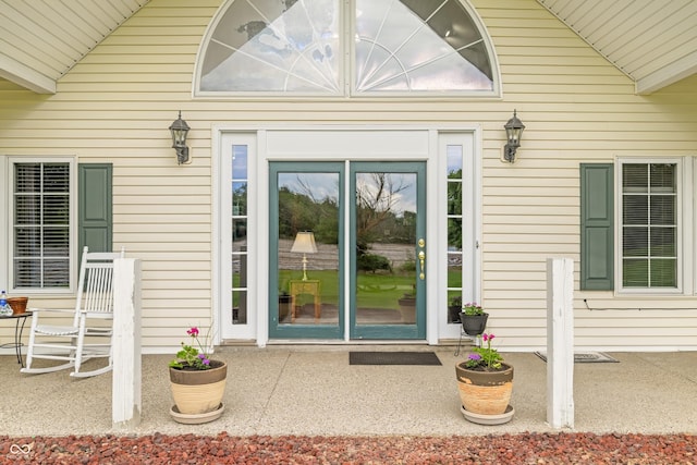 5439 E Kinderhook Rd, Scottsburg, IN 47170 - doorway to property featuring a patio area
