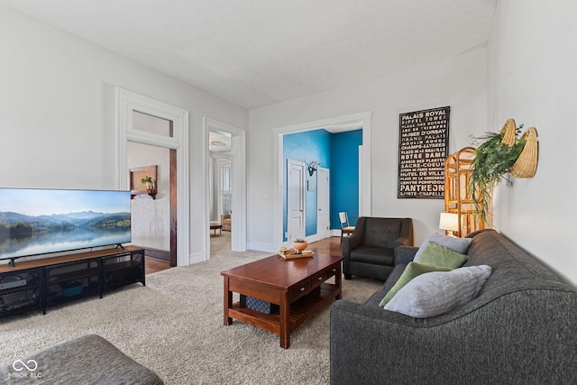 245 S Washington St, Danville, IN 46122 - living area featuring carpet floors and baseboards