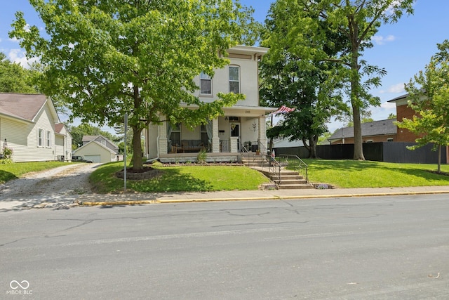 245 S Washington St, Danville, IN 46122 - view of front facade featuring a porch