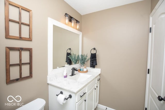 845 S Bay, North Vernon, IN 47265 - bathroom with vanity and toilet
