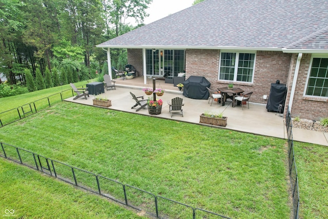 845 S Bay, North Vernon, IN 47265 - view of yard featuring a patio