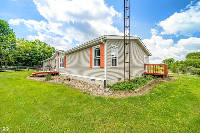 2248 W State Road 58, Seymour, IN 47274 - view of property exterior with a deck and crawl space