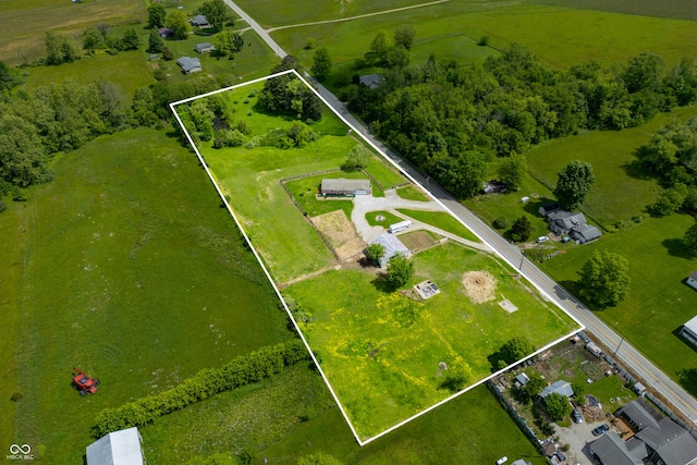 2248 W State Road 58, Seymour, IN 47274 - overview of rural landscape with property parcel outlined