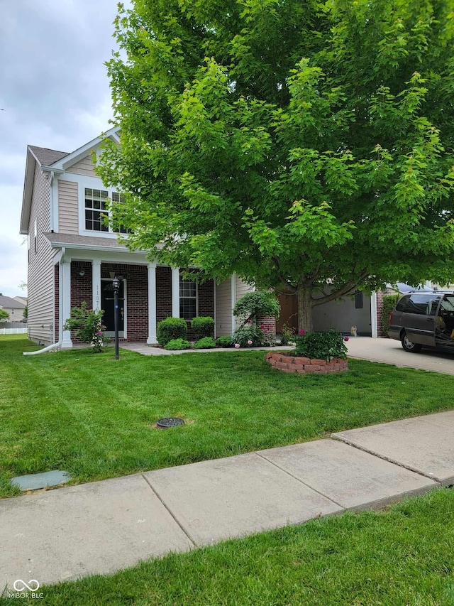11070 Long Lake Ln, Fishers, IN 46037 - obstructed view of property with a front yard